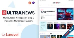 UltraNews - Laravel Newspaper, Blog and Magazine Multilingual System