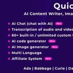 QuickAI OpenAI - ChatGPT - AI Writing Assistant and Content Creator as SaaS