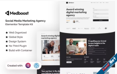 Medboost – Social Media Marketing Agency Elementor Template Kit
