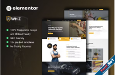 Whiz – Locksmith & Key Maker Services Elementor Pro Template Kit