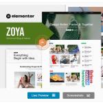 Zoya – Minimal Blog Elementor Template Kit