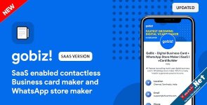 GoBiz - Digital Business Card + WhatsApp Store Maker | SaaS | vCard Builder