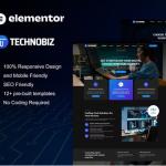 TechnoBiz – IT Solutions & Services Elementor Pro Template Kit