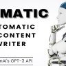 Aiomatic - Automatic AI Content Writer & Editor, GPT-3 & GPT-4...